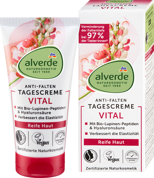 Gesichtscreme Anti-Falten Vital reife Haut alverde NATURKOSMETIK