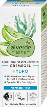 Gesichtscreme Gel Hydro feuchtigkeitsspendend alverde NATURKOSMETIK
