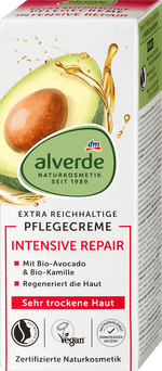Gesichtscreme Intensiv Repair Avocado alverde NATURKOSMETIK