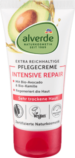 Gesichtscreme Intensiv Repair Avocado alverde NATURKOSMETIK