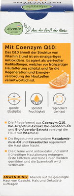 Nachtcreme Q10 Haut ab 30 alverde NATURKOSMETIK