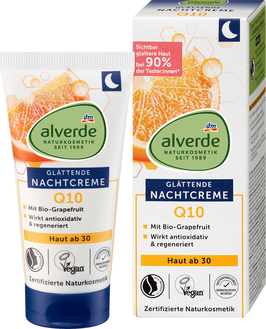 Nachtcreme Q10 Haut ab 30 alverde NATURKOSMETIK