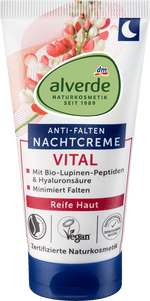 Nachtcreme Vital Anti-Falten alverde NATURKOSMETIK