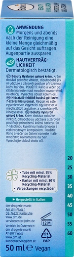 Gesichtscreme Gel Beauty Hyaluron Hydro Plump Balea
