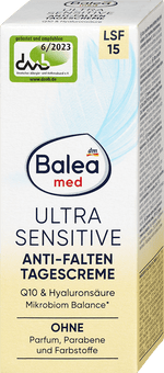Gesichtscreme Ultra Sensitive Q10 LSF 15 Balea med