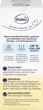Gesichtscreme Ultra Sensitive Q10 LSF 15 Balea med