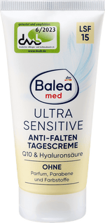 Gesichtscreme Ultra Sensitive Q10 LSF 15 Balea med