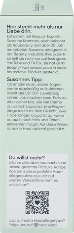Gesichtscreme hautverfeinernd LSF 50+ hautsache