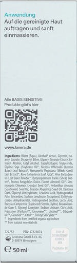 Gesichtscreme Basis Sensitiv feuchtigkeitsspendend  lavera NATURKOSMETIK