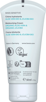Gesichtscreme Basis Sensitiv feuchtigkeitsspendend  lavera NATURKOSMETIK