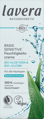 Gesichtscreme Basis Sensitiv feuchtigkeitsspendend  lavera NATURKOSMETIK