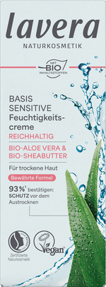 Gesichtscreme Basis Sensitiv trockene Haut lavera NATURKOSMETIK