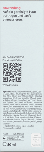 Gesichtscreme Basis Sensitiv trockene Haut lavera NATURKOSMETIK