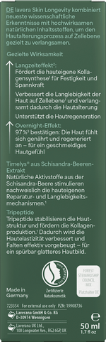 Nachtcreme Skin Longevity lavera NATURKOSMETIK