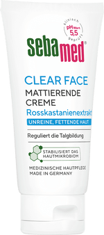 Gesichtscreme unreine, fettende Haut mattierend sebamed